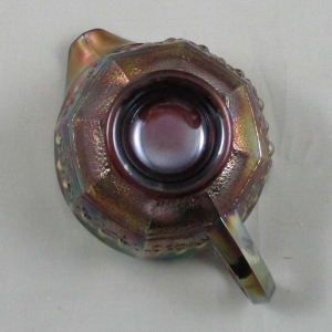 Antique Fenton Orange Tree Amethyst Carnival Glass Breakfast Set