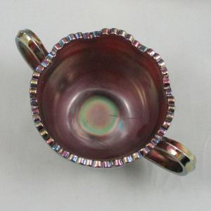 Antique Fenton Orange Tree Amethyst Carnival Glass Breakfast Set