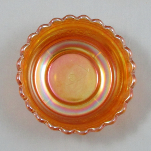 Antique Northwood Peacock at the Fountain Marigold Carnival Glass Berry Set