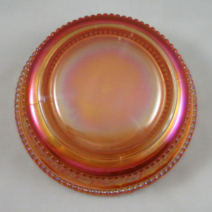 Antique Northwood Peacock at the Fountain Marigold Carnival Glass Berry Set