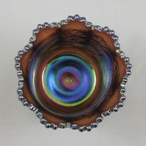 Antique Northwood Springtime Amethyst Carnival Glass Spooner