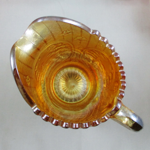 Antique Imperial Windmill Marigold Carnival Glass Water Set