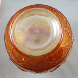 Antique Fenton Apple Tree Marigold Carnival Glass Water Pitcher