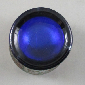 Antique Fenton Bouquet Blue Carnival Glass Water Set