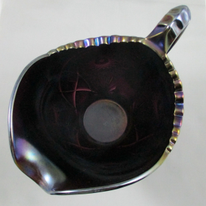 Antique Imperial Fashion Purple Carnival Glass Water Pitcher