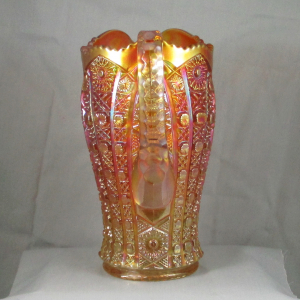 Antique Imperial Octagon Marigold Carnival Glass Water Set