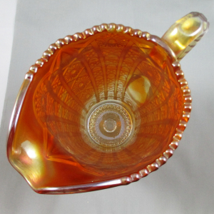 Antique Imperial Octagon Marigold Carnival Glass Water Set