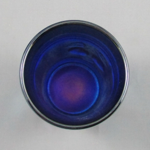 Antique Northwood Peach Blue Carnival Glass Tumbler