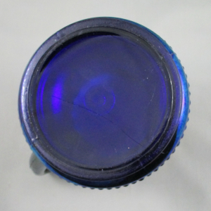 Antique Northwood Blue Peacock At The Fountain Carnival Glass Water Pitcher