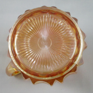 Antique Northwood Marigold Grape & Cable Carnival Glass Water Set 1+6