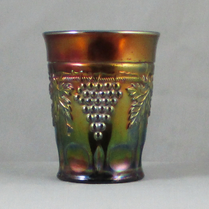 Antique Northwood Amethyst Grape & Cable Carnival Glass Water Set 1+6