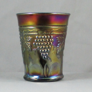 Antique Northwood Amethyst Grape & Cable Carnival Glass Water Set 1+6