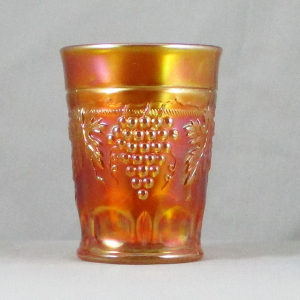 Antique Northwood Marigold Grape & Cable Carnival Glass Water Set 1+6