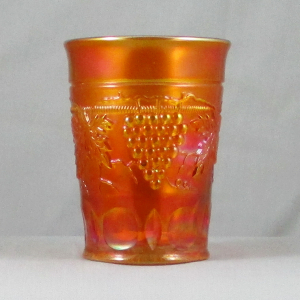 Antique Northwood Marigold Grape & Cable Carnival Glass Water Set 1+6