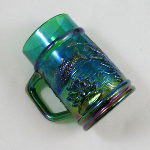 Fenton PNWCGC Green Fisherman’s Carnival Glass Mug