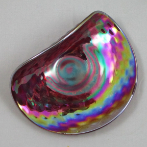 Fenton Red Hobnail Carnival Glass Hand Grip Plate – HOACGA OOAK