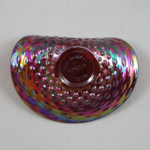 Fenton Red Hobnail Carnival Glass Hand Grip Plate – HOACGA OOAK