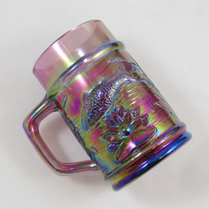 Fenton PNWCGC Lavnder Fisherman’s Carnival Glass Mug