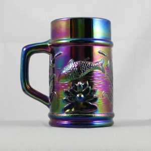 Fenton PNWCGC Purple Fisherman’s Carnival Glass Mug