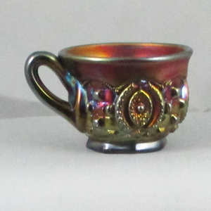 Antique Northwood Memphis Amethyst Carnival Glass 8 piece Fruit Set