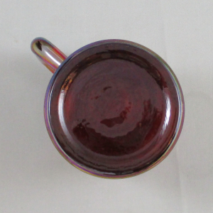 Fenton for DSB Red Swan Carnival Glass Mug