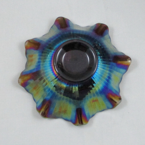 Antique Imperial Windmill Purple Carnival Glass Berry Bowl