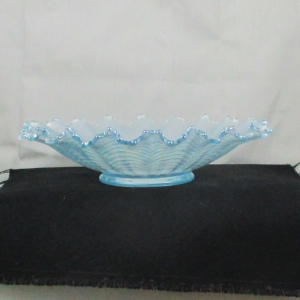 Antique Northwood Nippon Ice Blue Carnival Glass PCE Bowl