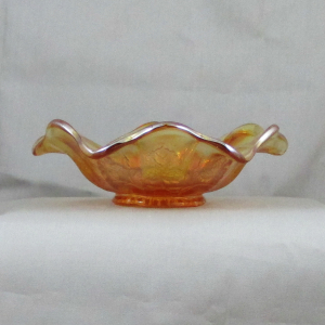 Antique Millersburg Marigold Strawberry Wreath Carnival Glass Small Bowl