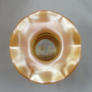 Fenton Vaseline Butterscotch Opal Frolicking Bears Carnival Glass Spittoon