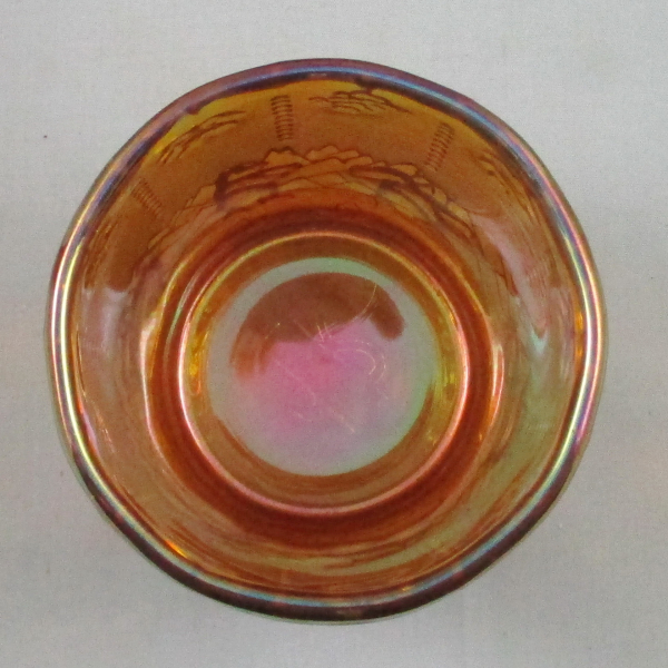 Fenton Marigold Frolicking Bears Carnival Glass Texas Tumbler for ICGA