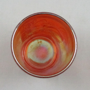 Antique Fenton Fluffy Peacock Marigold Carnival Glass Tumbler