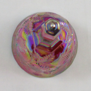 Fenton Red Inverted Strawberry Carnival Glass Hand Bell made for ACGA